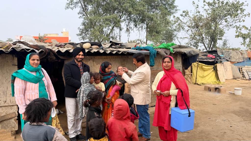 ऊना में पल्स पोलियो अभियान के पहले दिन 39312 बच्चों को पिलाई गई ओपीवी खुराक